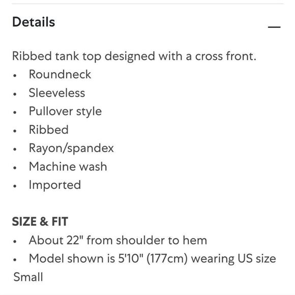 NWT BCBGMAXAZRIA Ribbed Tank Top - Picture 5 of 5